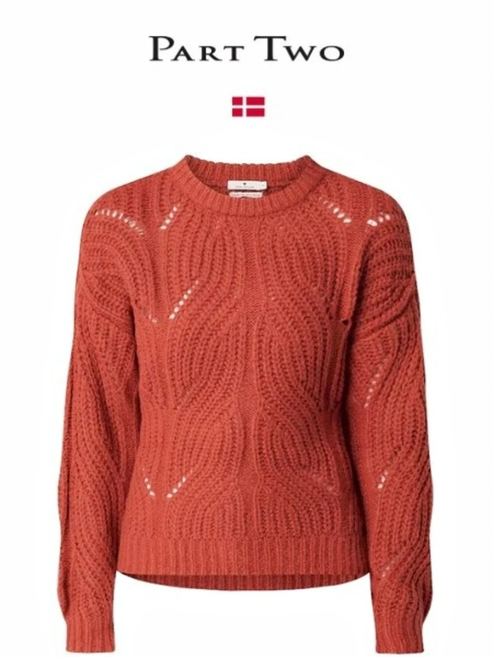 Part Two Wool Mohair Knit Sweater Size Large